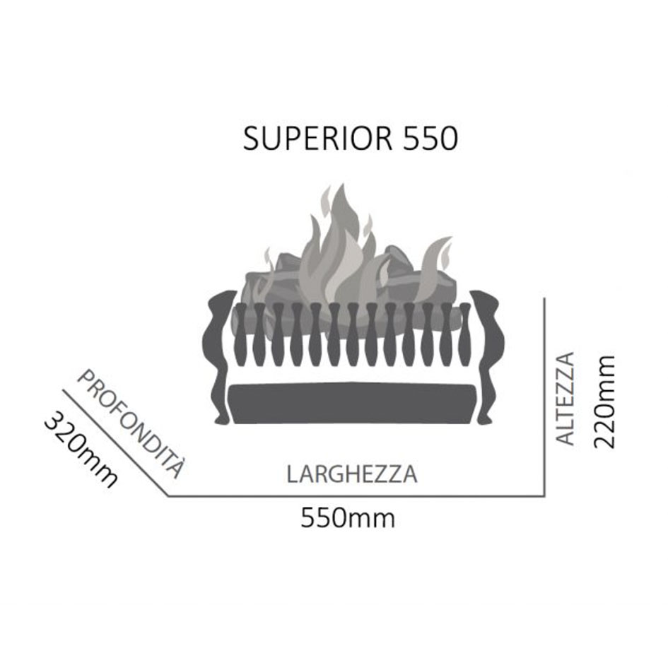 Scheda tecnica Braciere Supeior