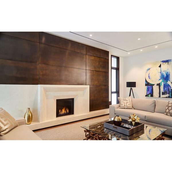 Camino a gas a flusso bilanciato Linea 75x65 British Fires