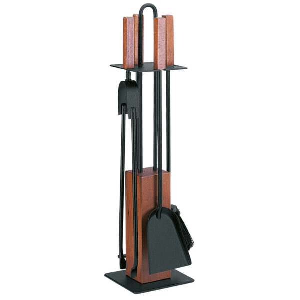 Porta-attrezzi, 4 accessori con legno Serie Nero Comex Production