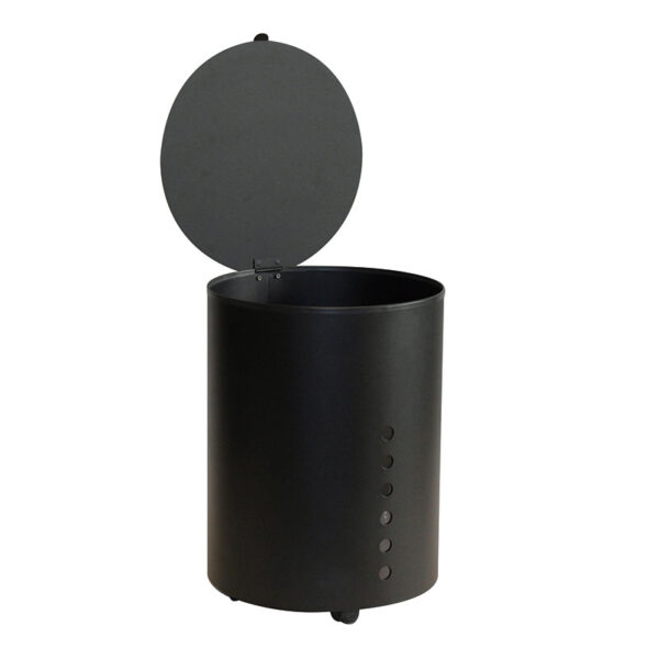 Portapellet in acciaio verniciato Serie Nero Comex Production