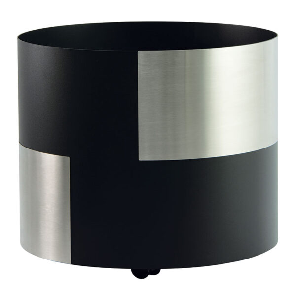 portalegna nero in acciaio comex production