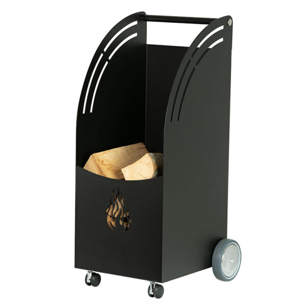 portapellet con rotelle serie nero comex production