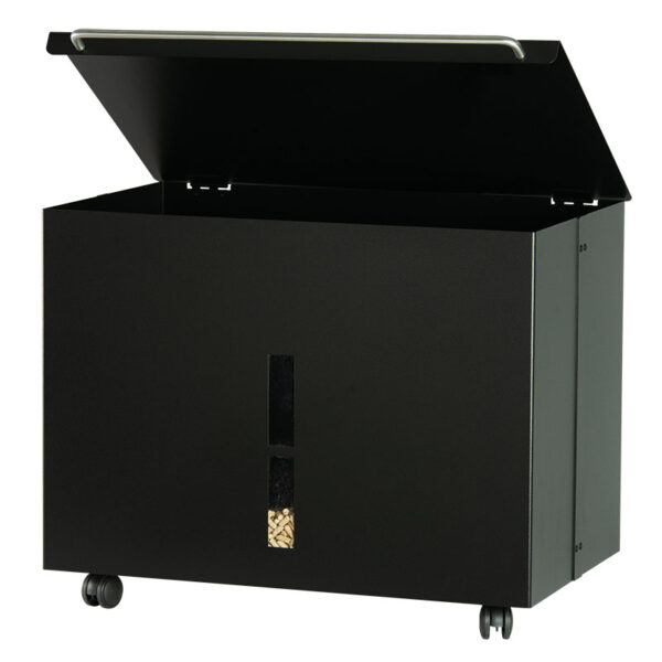 portapellet con rotelle serie nero comex production
