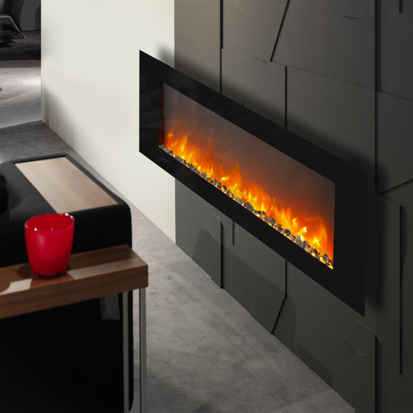 Camino elettrico a parete Trivero 180 British Fires - immagine 3