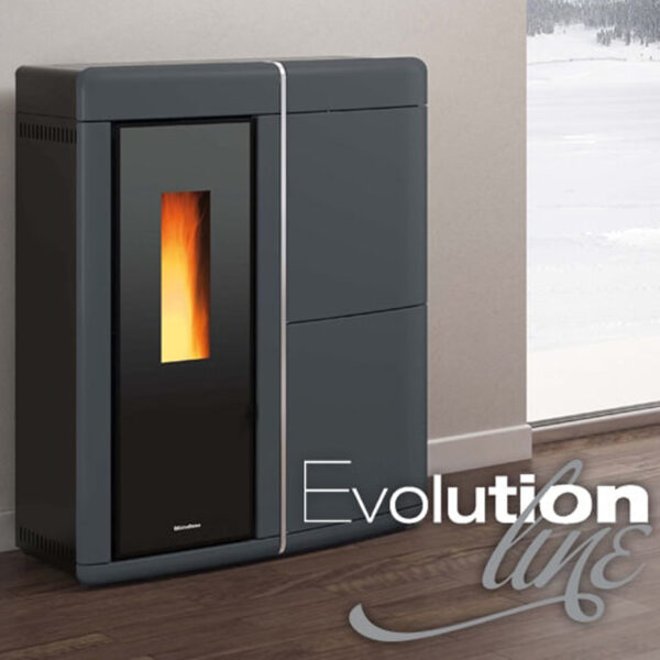 Termosfufa a pellet ermetica ventilata slim Evelyne Idro 2.0 La Nordica