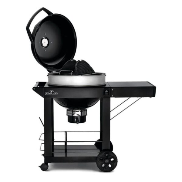 Barbecue a carbone Pro22K-Cart Napoleon - aperto
