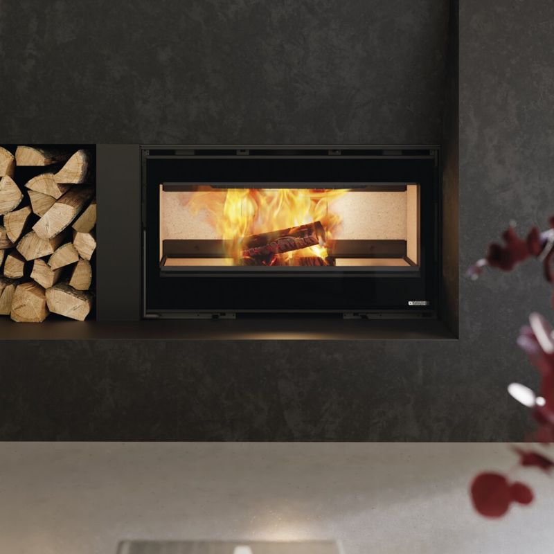 Inserto a legna La Nordica 100 EOS dettaglio