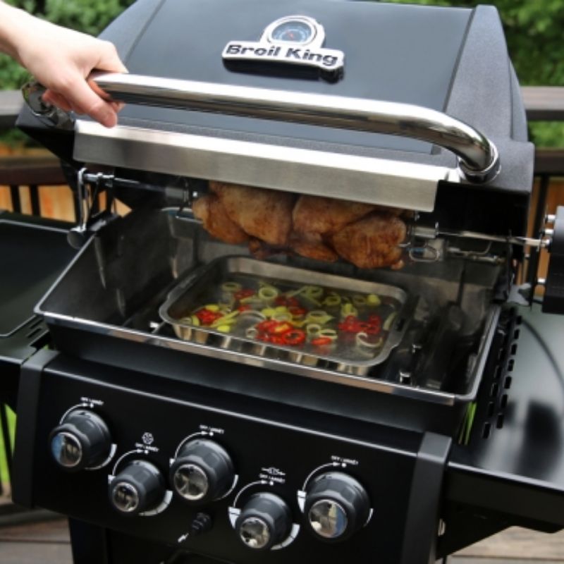 Barbecue a Gas Broil King Royal 390 Shadow Aperto