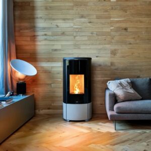 Stufa a pellet Nobis A10 Round ermetica canalizzabile