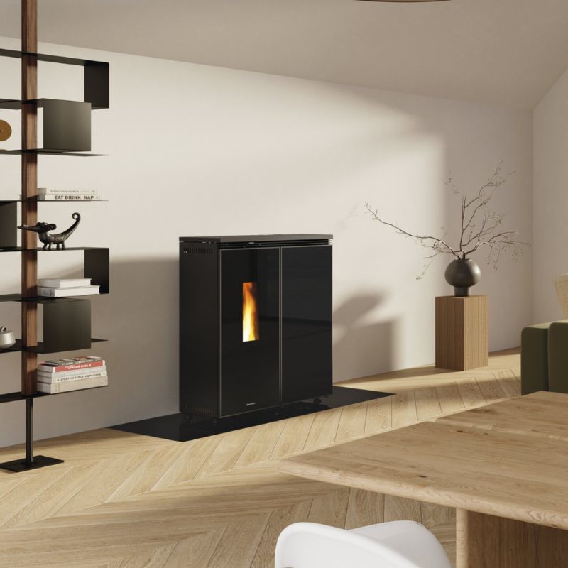 Termostufa a pellet FLORIANA IDRO CRYSTAL ambiente