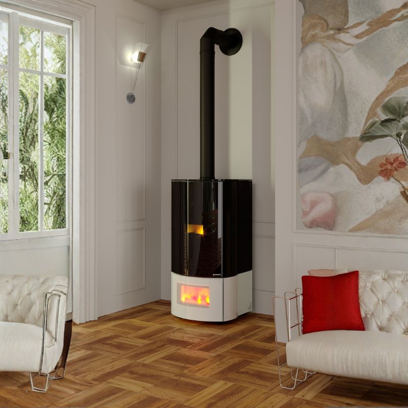 Termostufa idro BI Fuel COMBO Style Caldo Ungaro